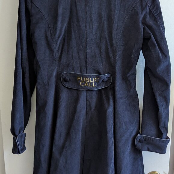 Doctor Who TARDIS Coat, BNWT, navy corduroy, XL - Picture 3 of 4